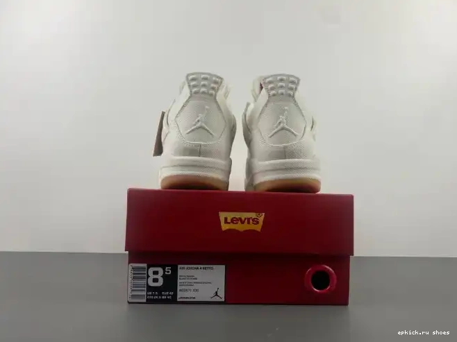 Cheap Jordan x AO2571-100 'White' Levi's 4 Air 0519